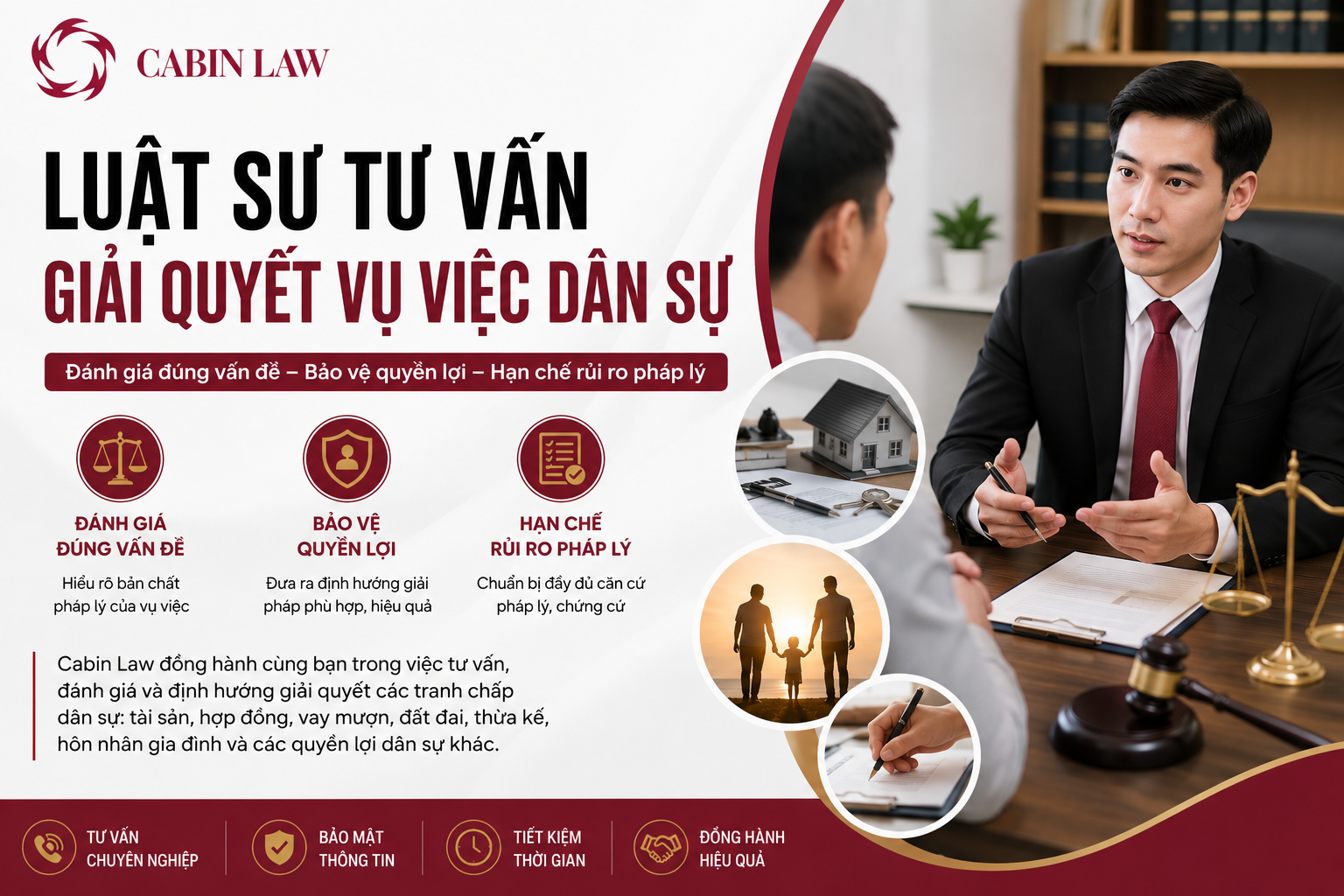 Luật sư tư vấn giải quyết vụ việc dân sự cho cá nhân